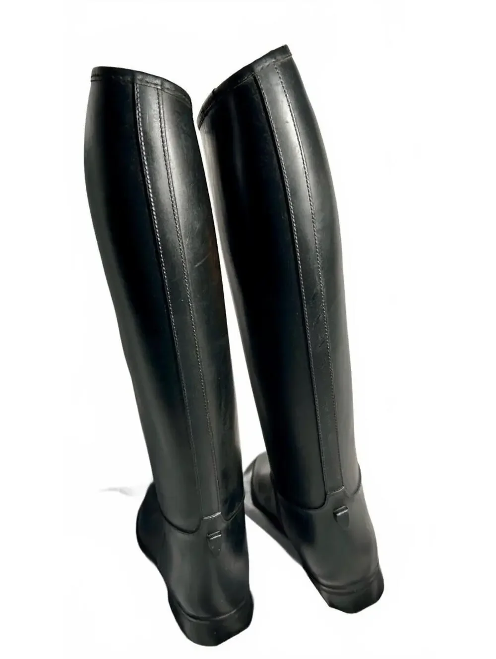 Cottage Craft Riding Boots Womens 6 Black Rubber Tall Equestrian Made in Israel